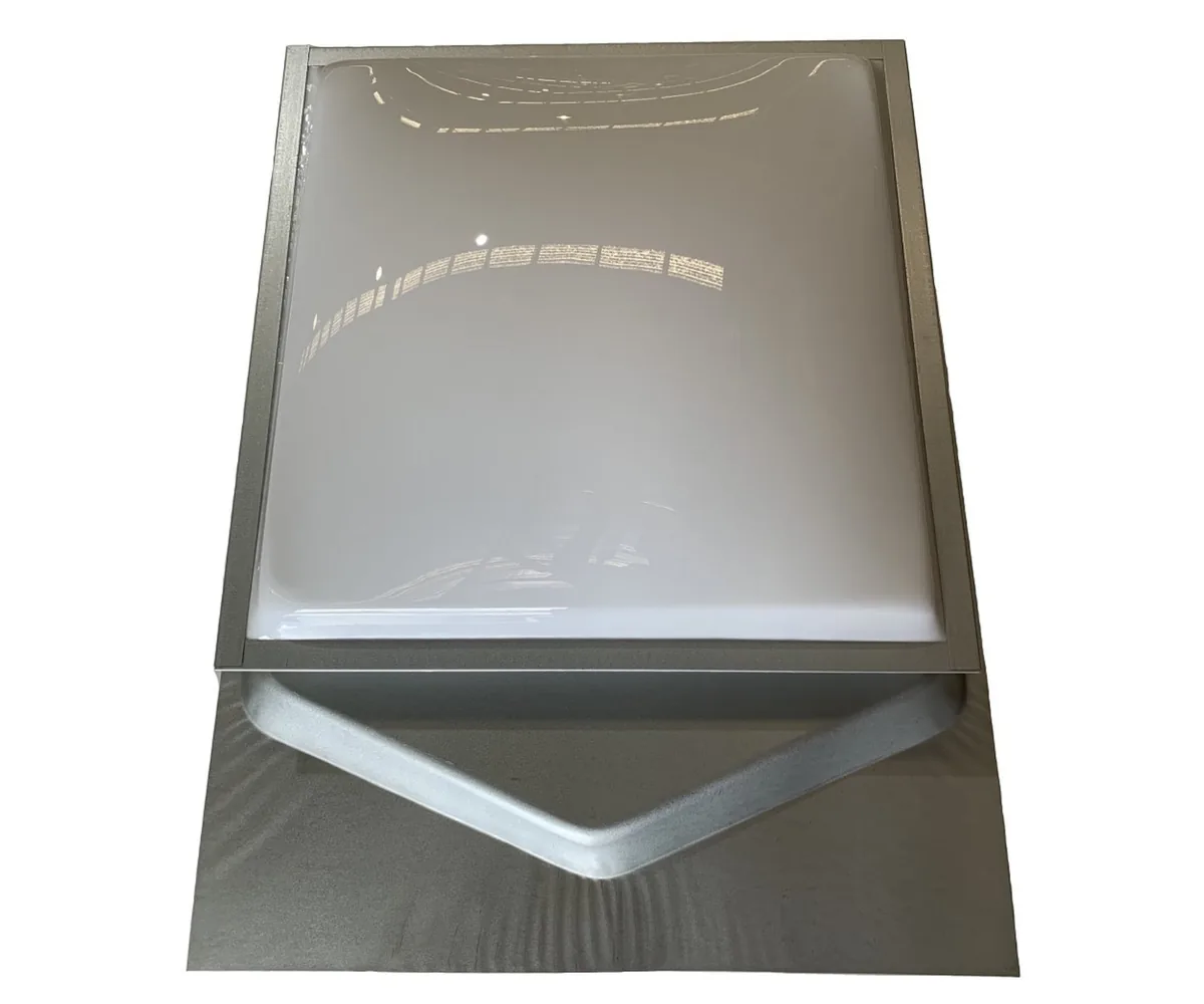 Regent Skylights rectangular acrylic dome with metal flashing base