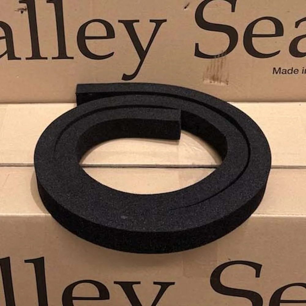 Black foam valley seal roll for tiled roof valleys